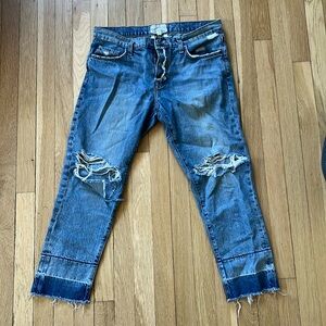 Current/Elliott The Fling Release Hem Button-27